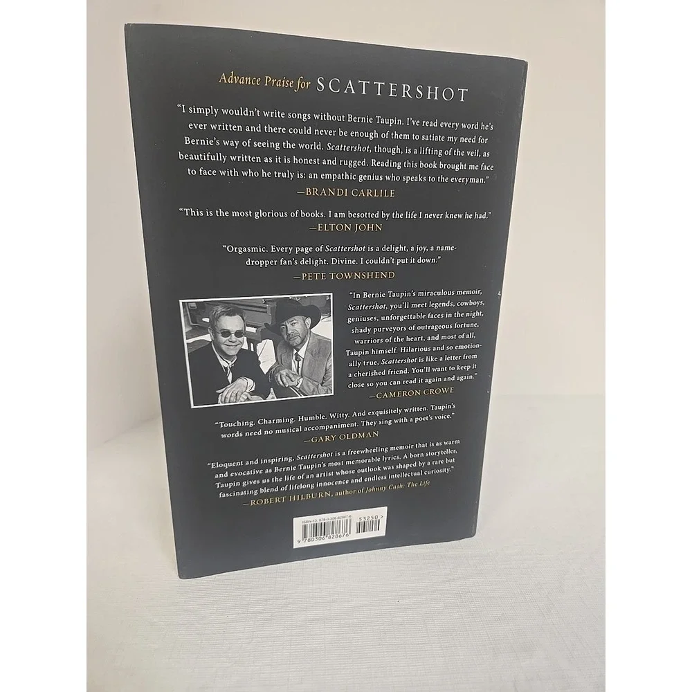 Signed First Edition First Printing Bernie Taupin‎ Scattershot - Elton John HC
